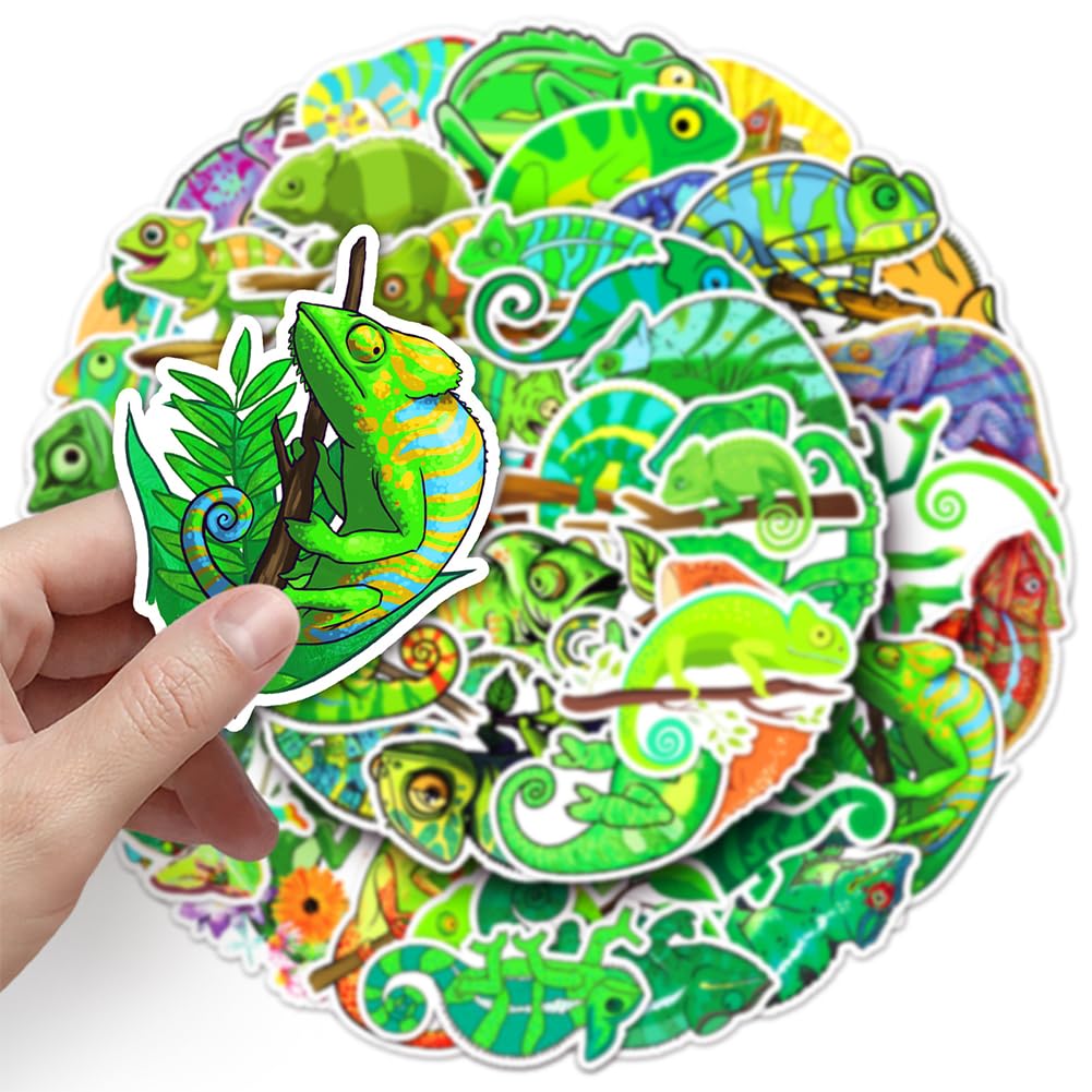 Amazon.com: 50Pcs Chameleon Stickers Anole Waterproof Vinyl Decals